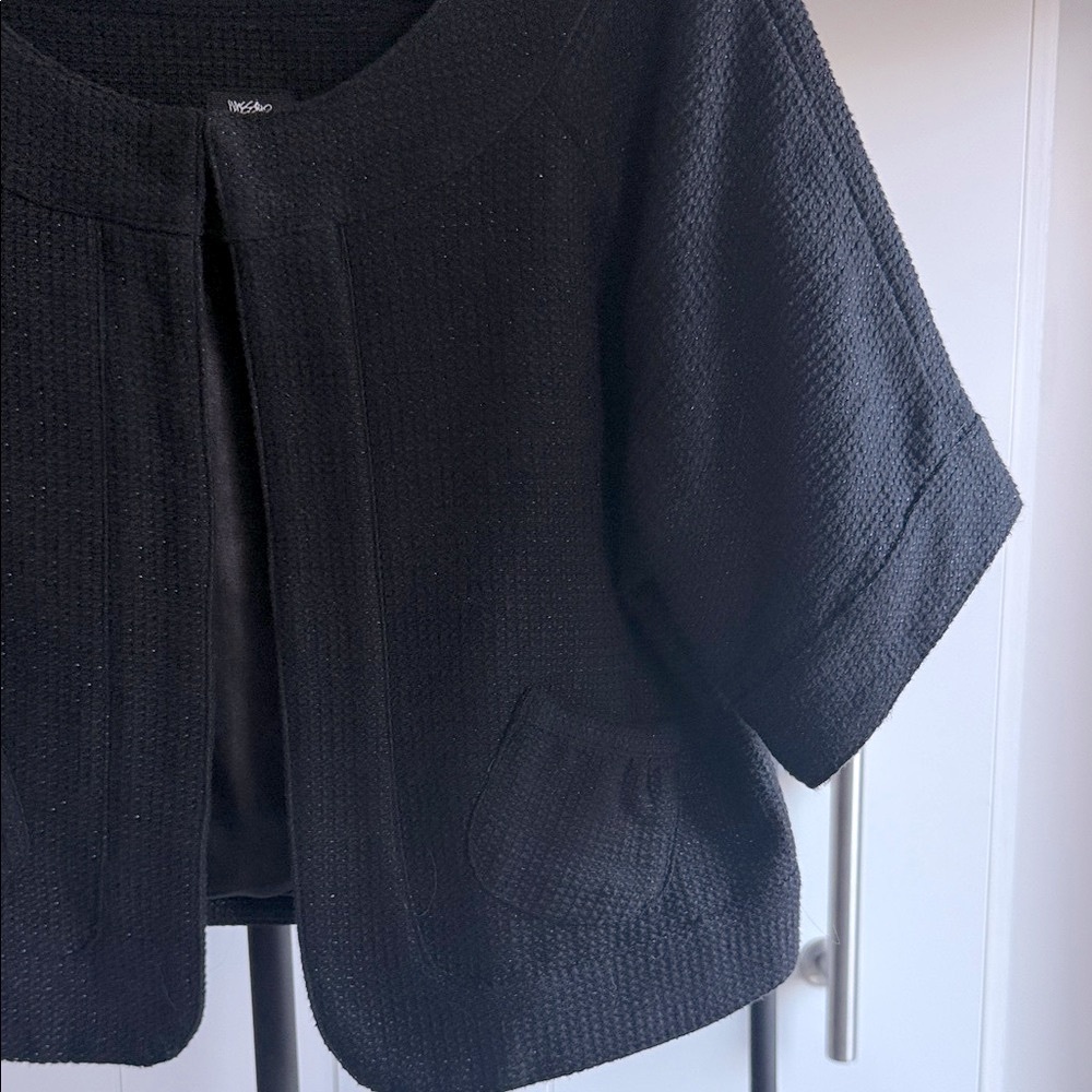 Vintage Look Mossimo Cropped Black Jacket size M - Picture 5 of 12